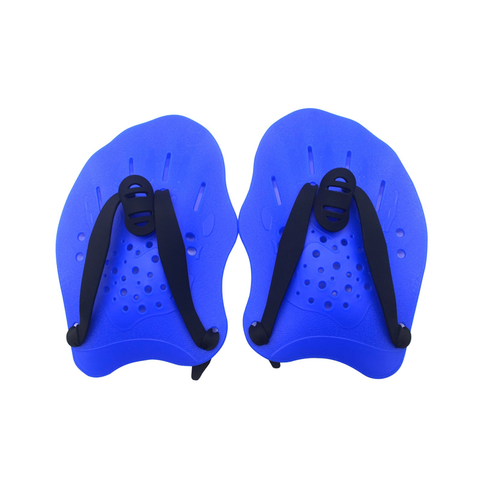 1pair Beginner Training Aid Diving Swimming Paddles Water Sports Multifunction Practice Ergonomic Men Women For Hands Flat: Blue