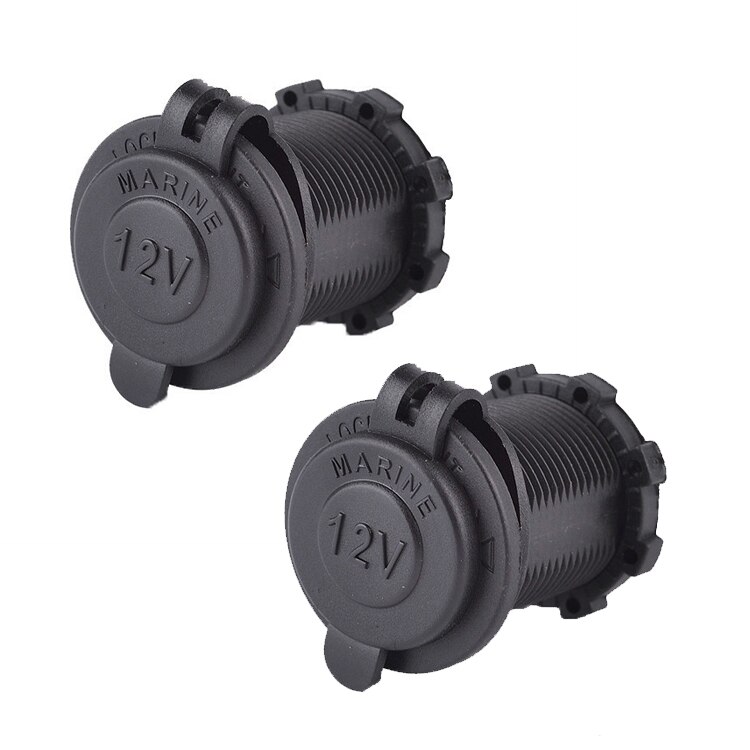 Diy 2 stk 12-24v vanntett motorsykkel bil sigarettenner stikkontakt adapter bil stikkontakt stikkontakt: misligholde tittel