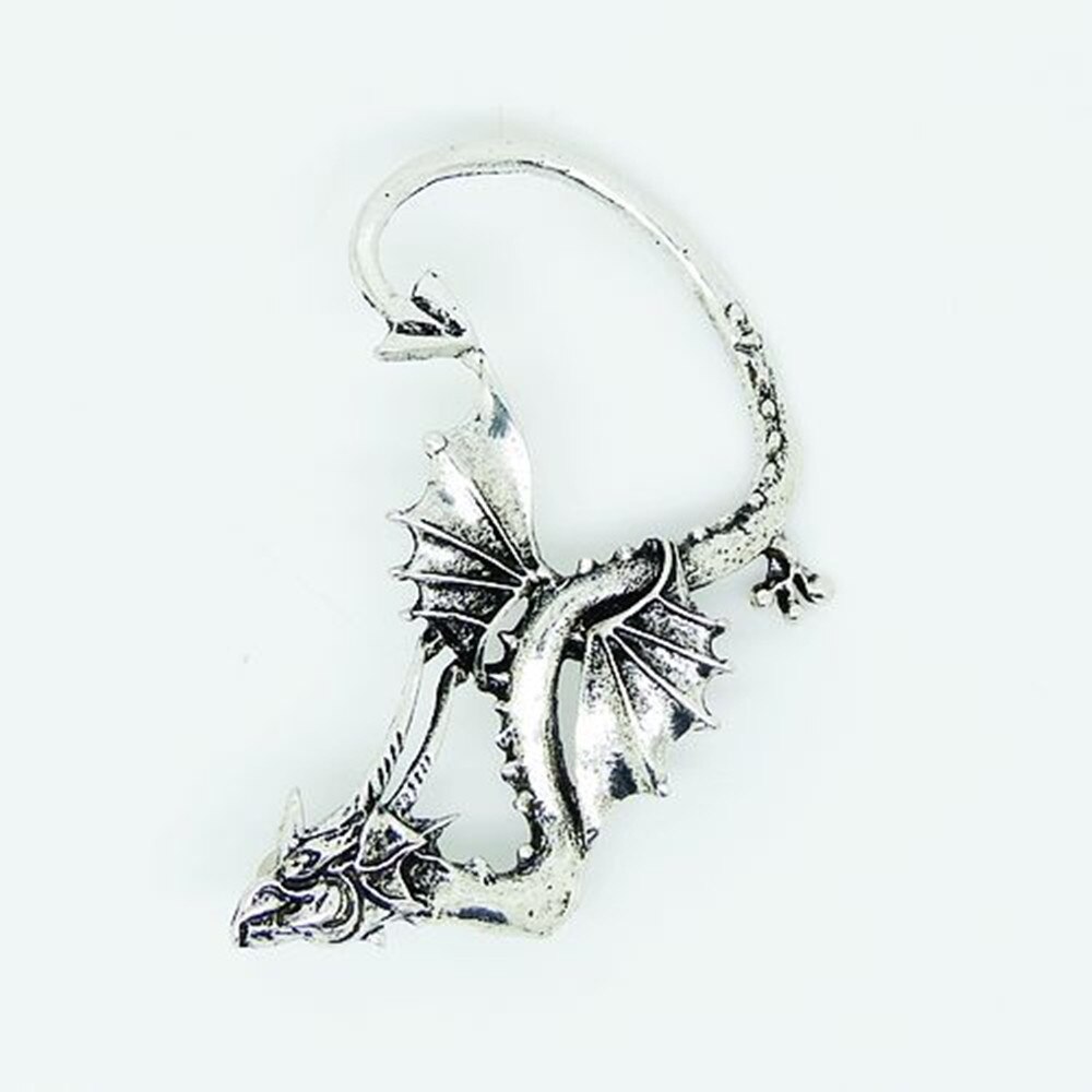 LUKENI 5 Pçs/lote Frete Grátis Brincos Moda Jóias 2017 Punk Dragão Ear Cuff Brinco Casacos Para As Mulheres E Homens EJ015