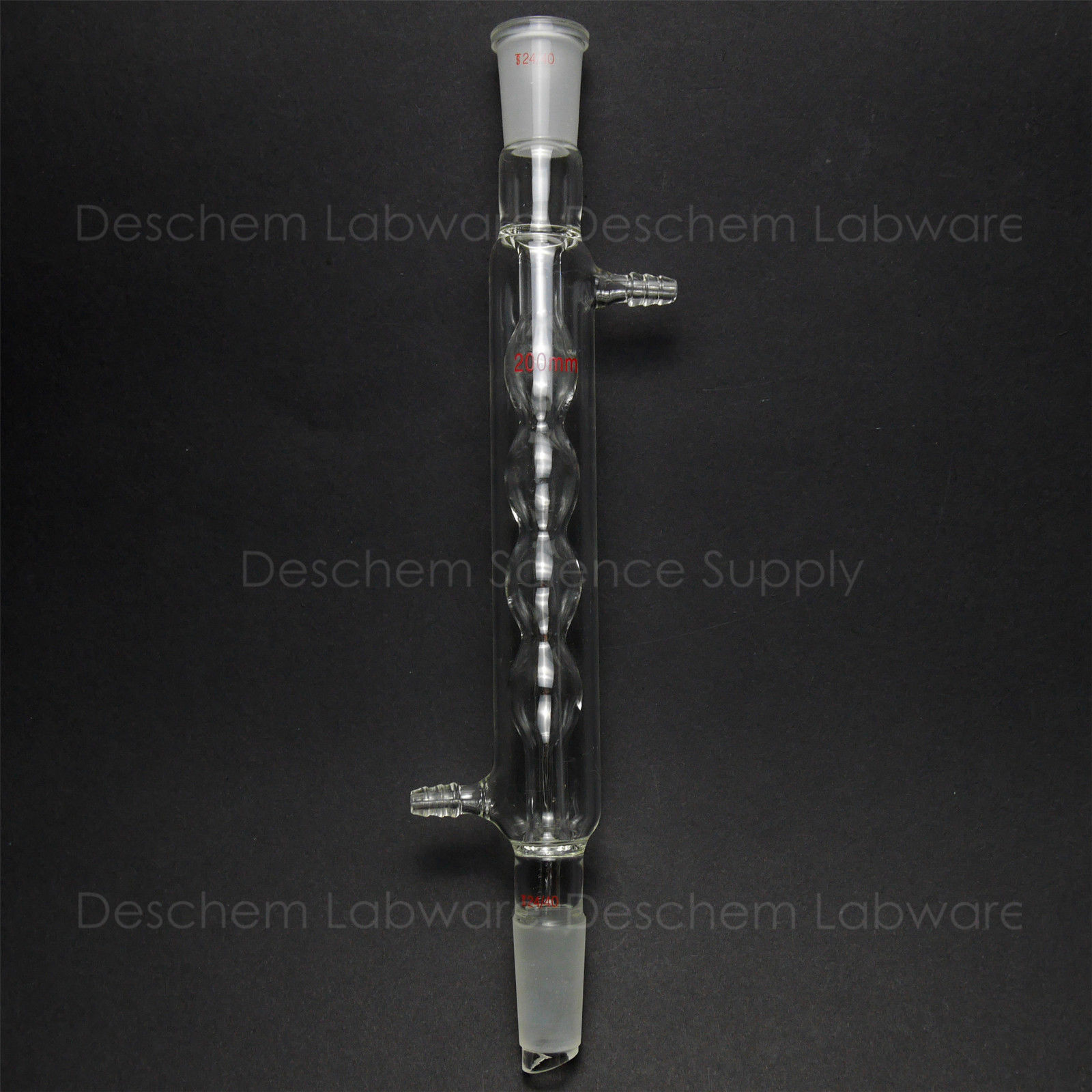 24/40,200mm,Glass Allihn condenser,Lab Ball shapem Heat Exchanger