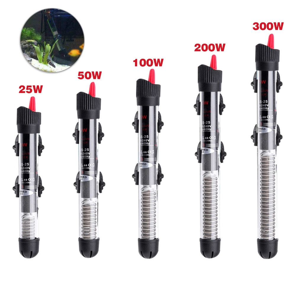 25w/50w/100w/200w/300w aquarium dompelbare vistank automatische waterverwarmer constante temperatuur verwarmingsstaaf eu stekker 7 #1