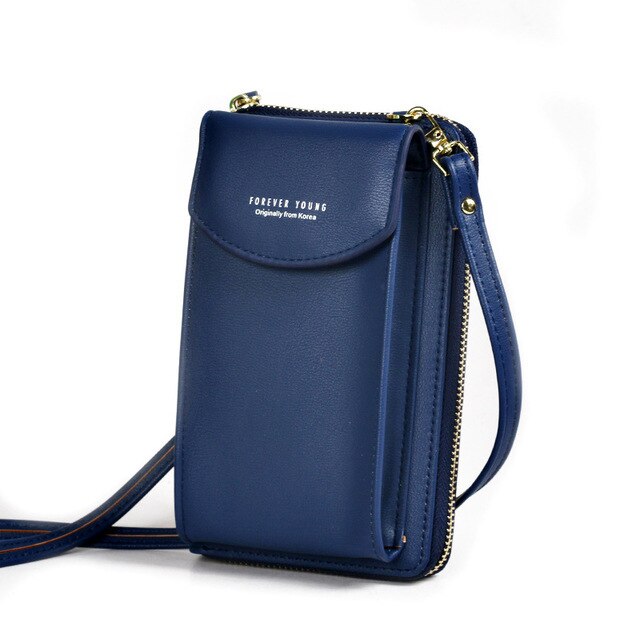 Pu Luxe Handtassen Vrouwen Tassen Voor Vrouw Dames Handtassen Vrouwen Crossbody Tassen Purse Clutch Telefoon Portemonnee Schouder tas: Blue