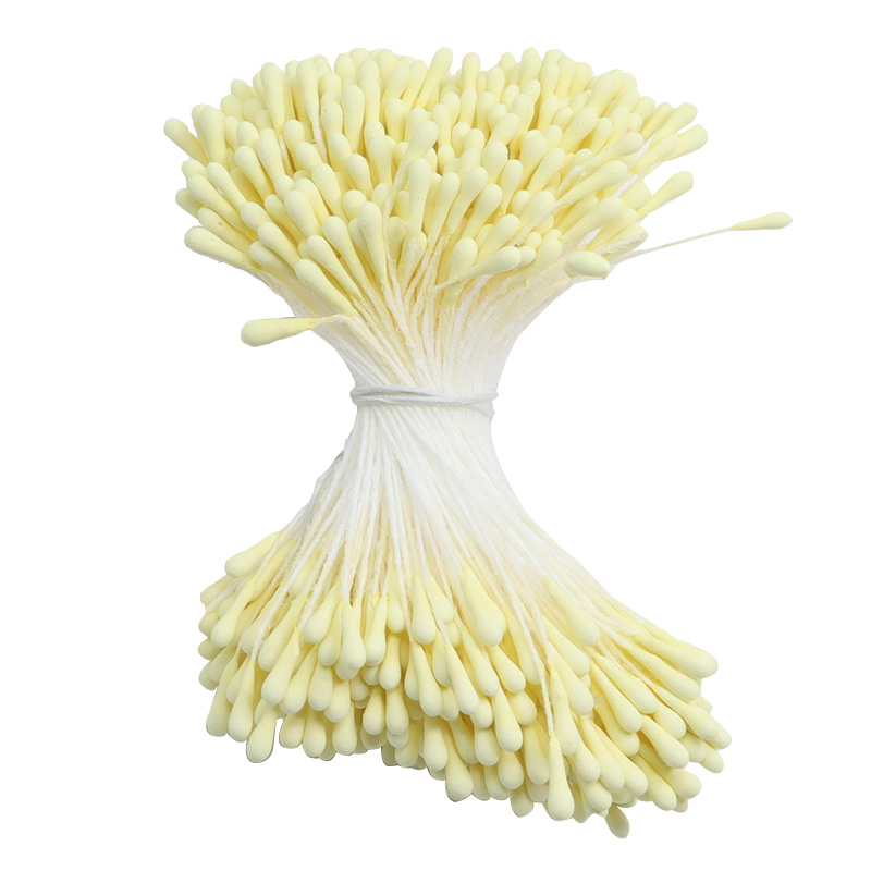 Estambre de flor Artificial, miniperla pistil para boda, , decoración del hogar, accesorios DIY, 2mm, 400 piezas