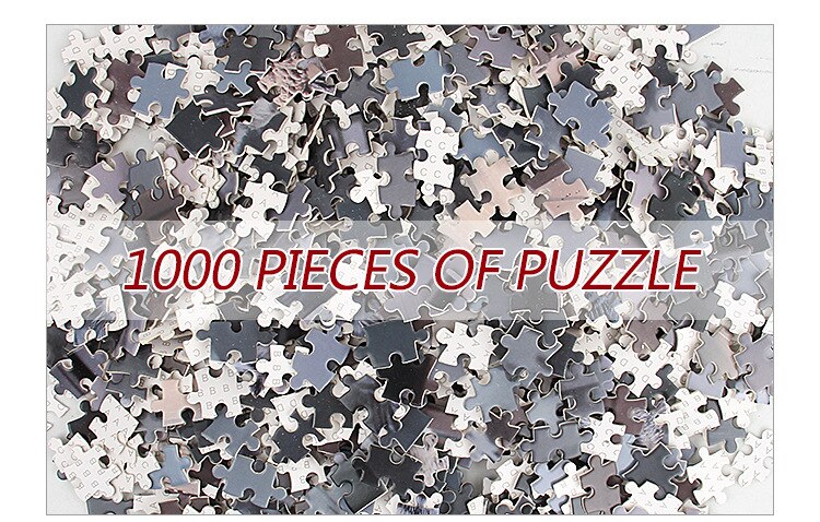 1000 Stuks Papier Puzzel Dier Kat En Tijger Educatief Speelgoed Voor Kids Volwassenen Decompressie Games AA168-77