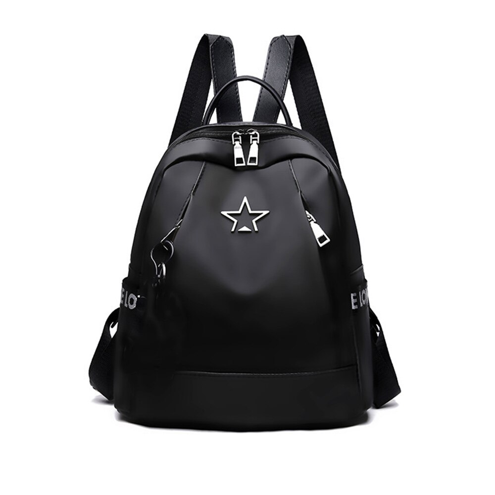 Women's Backpack PU Leather Travel Shoulder Bag Mini Shoulder Bag Girl Multifunctional Small School Backpack For Women: black