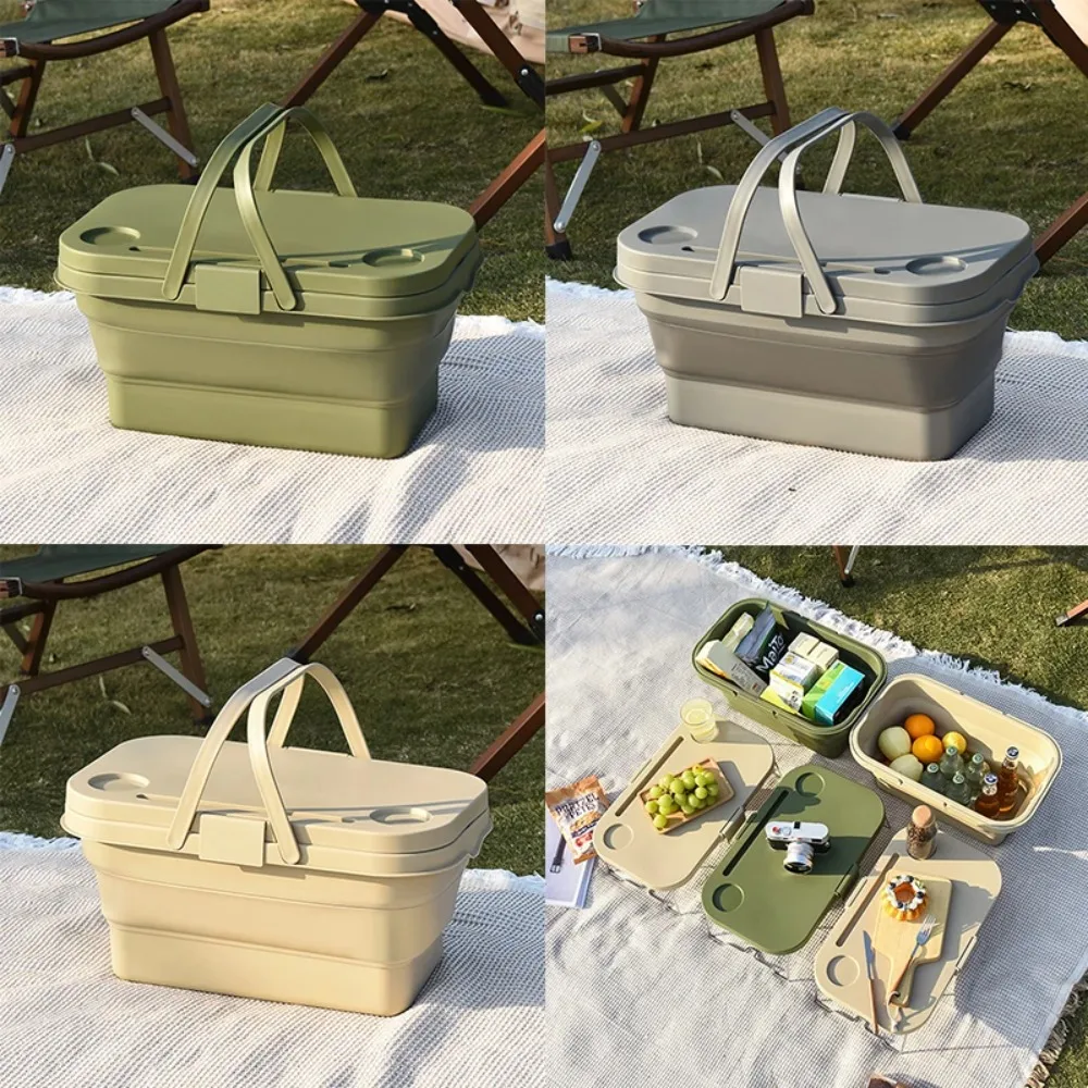 Picknick korb große Kapazität tragbare vielseitige faltbare wasserdichte Aufbewahrung lögesungen für Camping Ich bin Freien zu Hause Camping korb