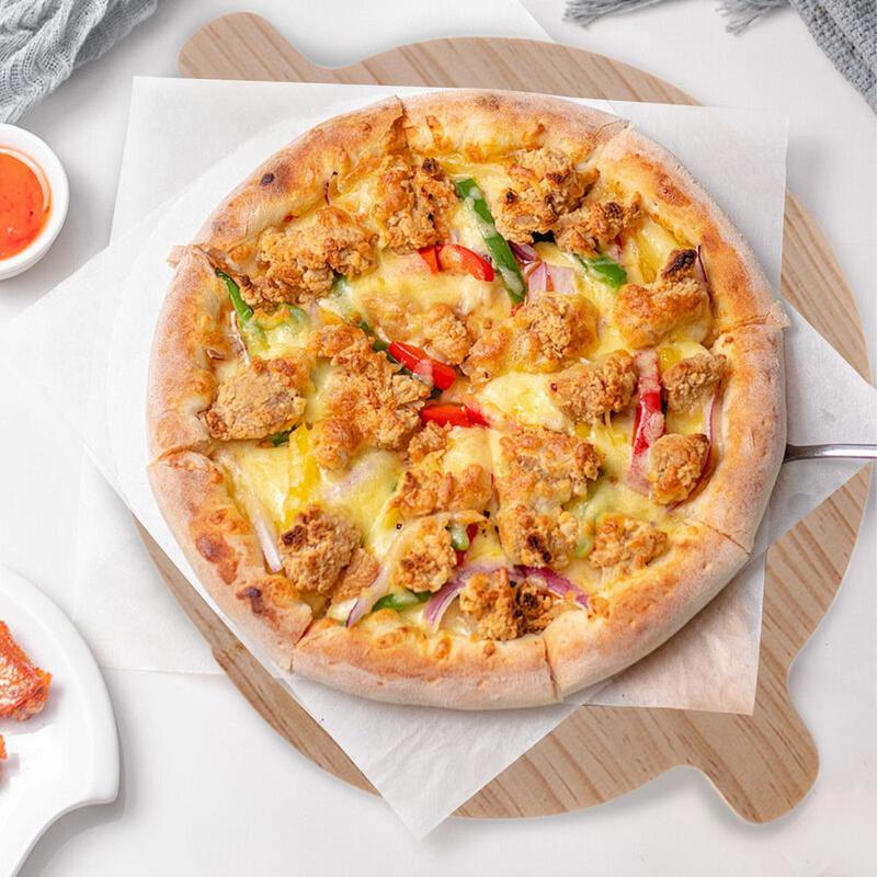 Wood Pizza Peel | Semi-Circular Pizza Board | Set of 2 Pizza Paddle Bread Baking Peel for Pizza Ovens Pizza Transferring Spatula