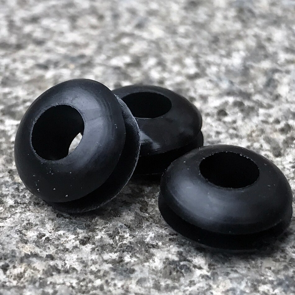 Gummi ledningsgjennomføringer kabel ledning åpent hull ring ring ledning hull plugg elektrisk dobbeltside gummi 3mm - 20mm