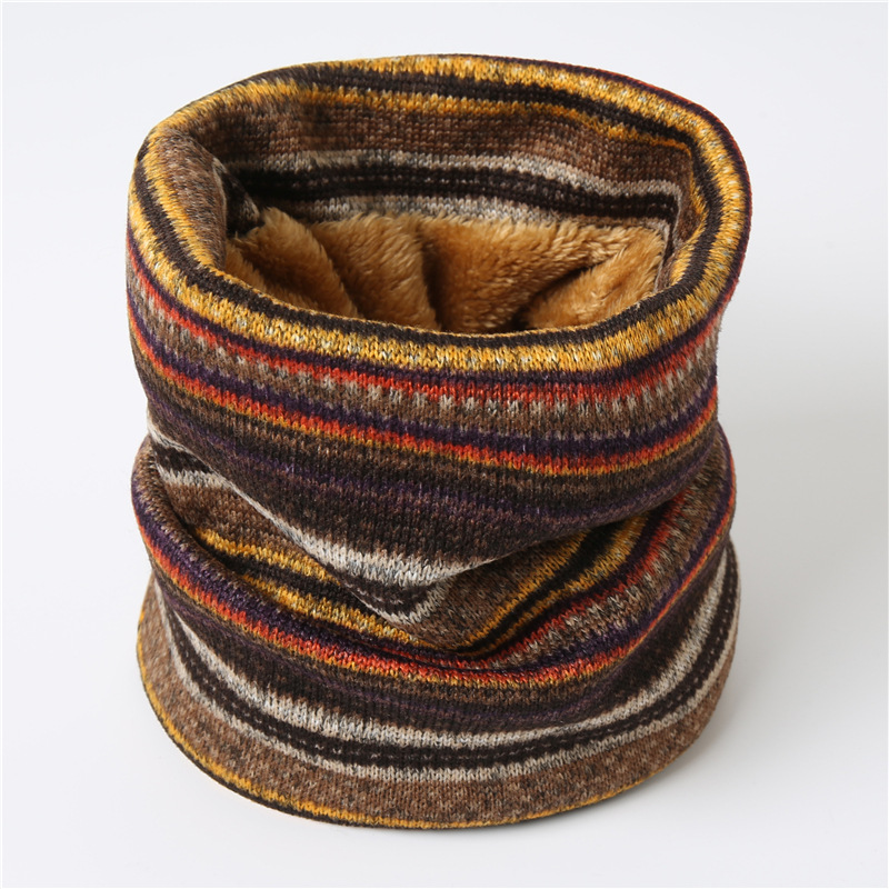 Winter Ring Scarf Neck Warm Infinity Knitted Scarves Retro Snood Circle Scarf Multifunction Headscarf Face Mask: 6