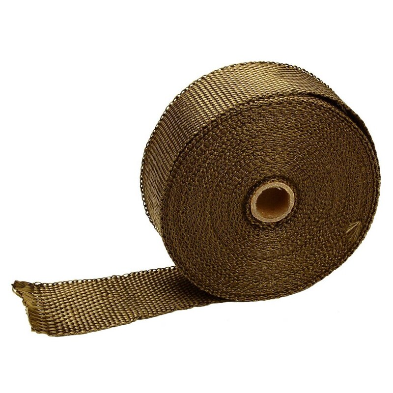 Titanium 2 Inch 32Ft Exhaust Header Heat Wrap Trap... Grandado