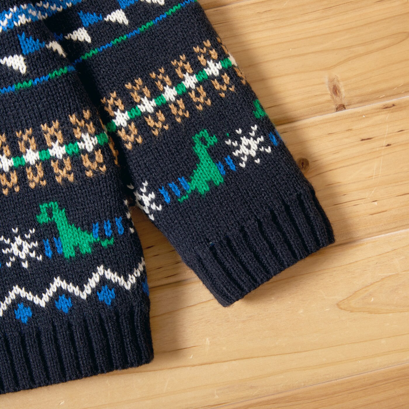 PatPat Toddler Boy Dinosaur Geo Pattern Casual Sweater