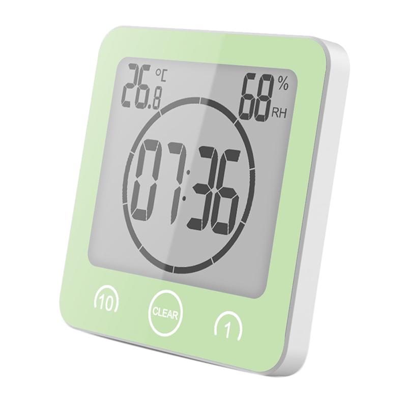 Horloges de salle de bain numérique Lcd étanche douche montres minuterie Temp horloge murale accessoires de décoration de la maison offre spéciale moderne: c