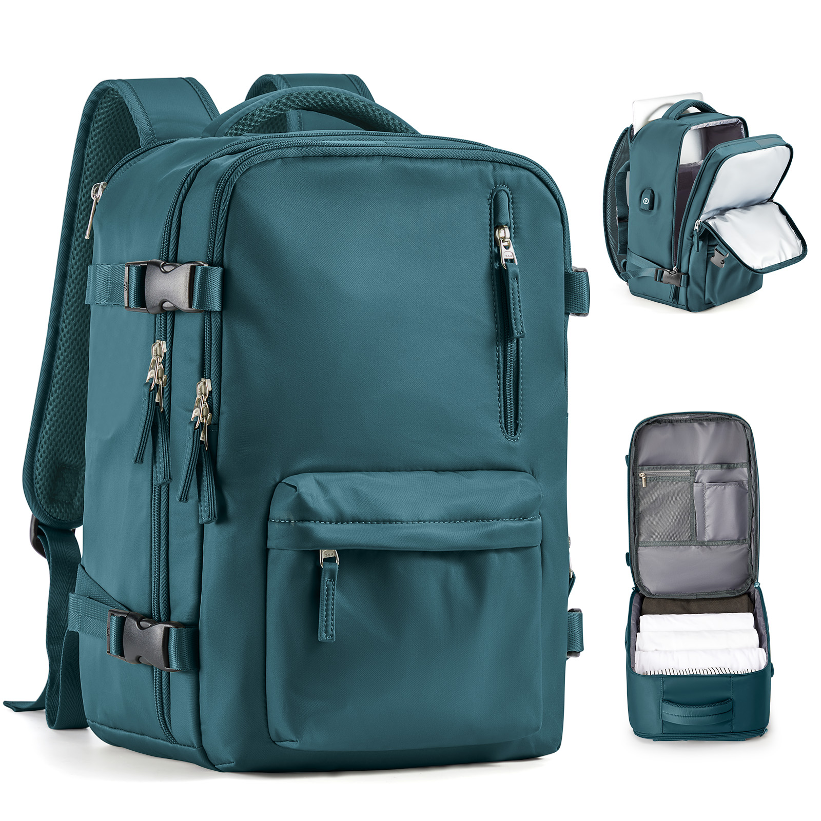 Travel Backpack Cabin Bag, Ryanair Backpack 40x20x25 Carry-Ons, Men Women 15.6 inch Laptop Backpack, Casual 40x28x17 Backpack