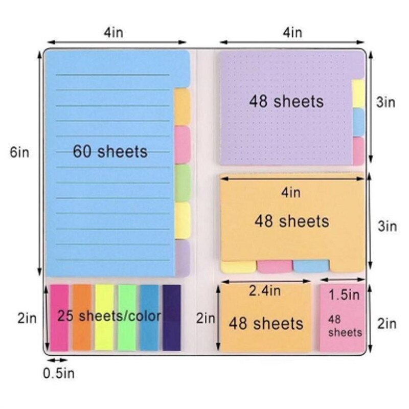 Memo Pads Cute Student'S Guestbook Note Notes Sticker Notebook Combination Leaf Combination Message Note Memo Sticky Note