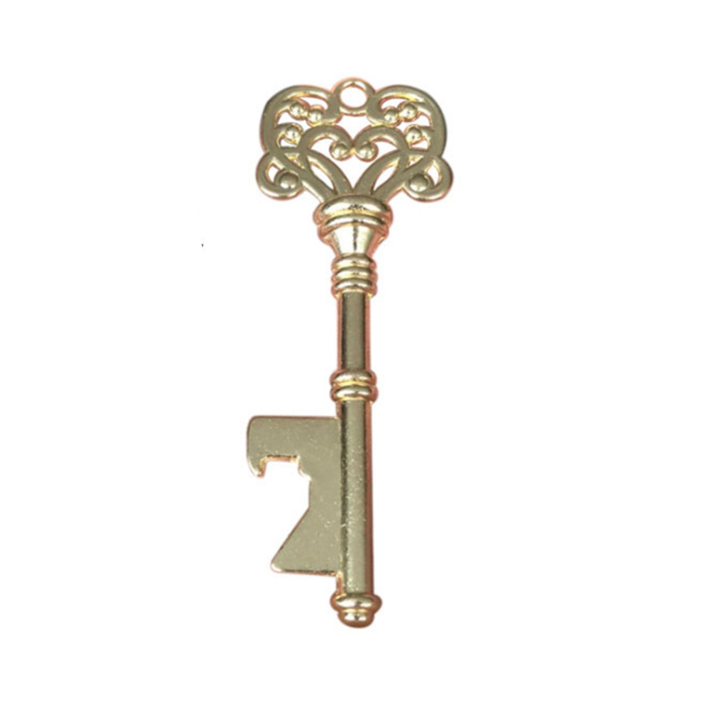 Aluminum Alloy Key Shape Beer Bottle Opener Gold and Silver Copper Antique Key Bottle Opener Wedding Bar with Bottle Opener: D12526