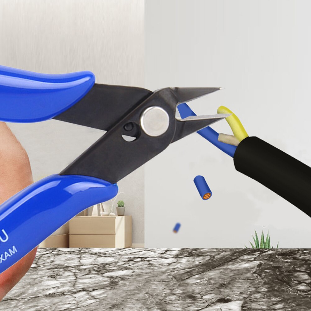 Insulated Handle Wire Plier Model Piler Anti-Slip Practical Wire Cable Cutter Cutting Side Snips Flush Gadget Hand Tool