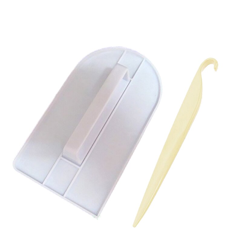 DIY Turn Cake Scraper Plastic Cake Smoother Polisher For Fondant Sugarcraft Cake Decorating Tools Cake Spatula Icing Tool: 1 set