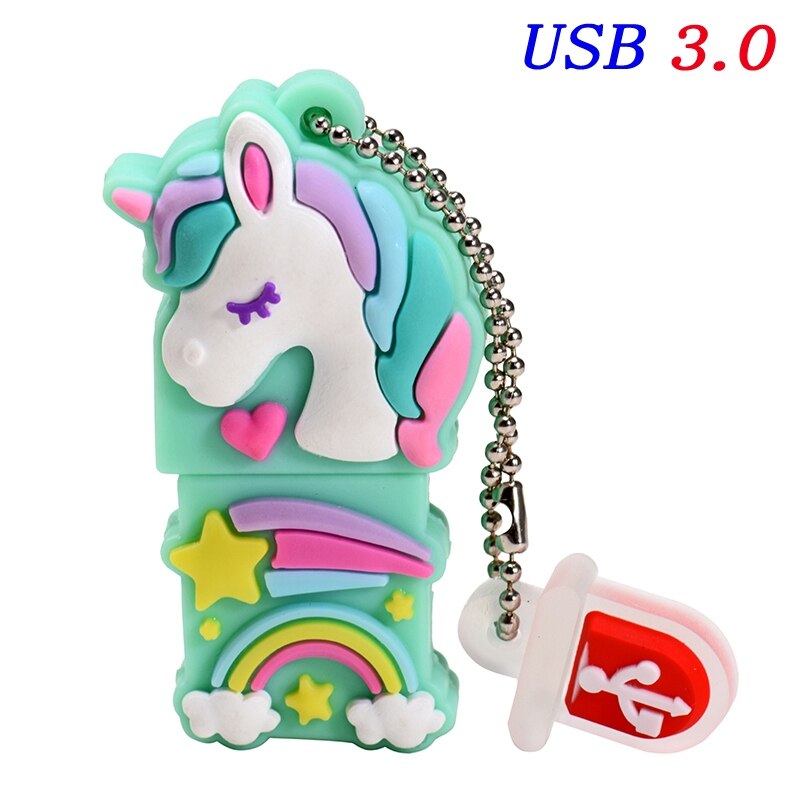 JASTER Cartoon nowy jednorożec Pen Drive 16GB 8GB 64GB 32GB 128GB pamięć usb Pendrive Pendrive u dysk moda prezent: 64GB / A