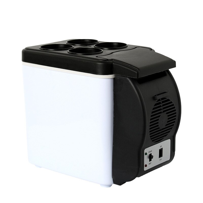 6L/7.5L Car Refrigerator 12V Multi-functional Portable mini Fridge Travel Outdoor RV Camper Cooler minifridge Caravan Freezer: black white