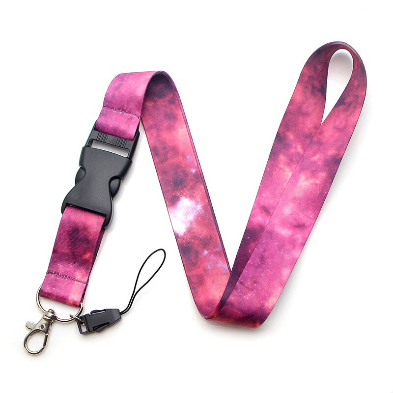 1 sztuk pokrowiec na karty Starry Sky elementy smycze breloczek kolorowe drukuj paski na szyję brelok telefon komórkowy liny nauczyciele prezent: NO.2