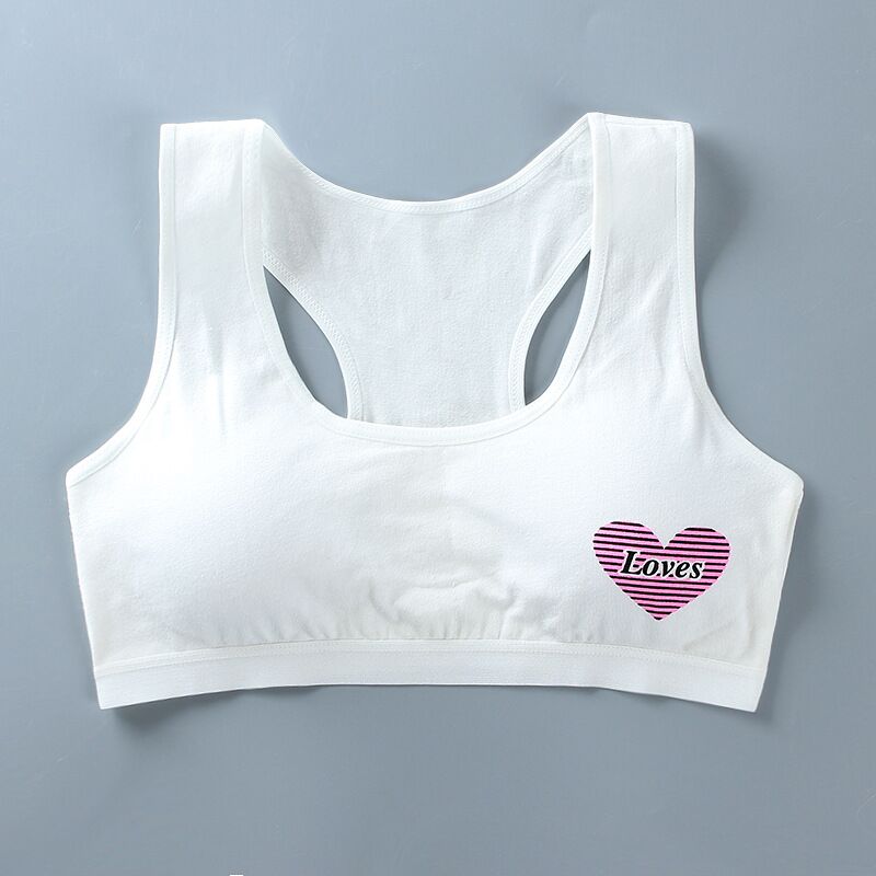 Reggiseni da allenamento per bambina intimo morbido per bambini accessori per ragazze reggiseni per bambini traspiranti per ragazza adolescente 8-14 anni: bianca