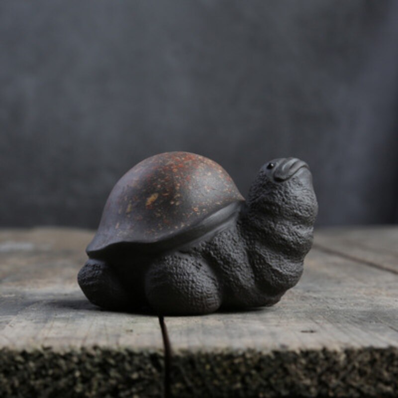 Service à thé en céramique, tortue de l&#39;armée, bijoux de cérémonie, décoration de Table basse, Micro paysage, accessoires pour service à thé