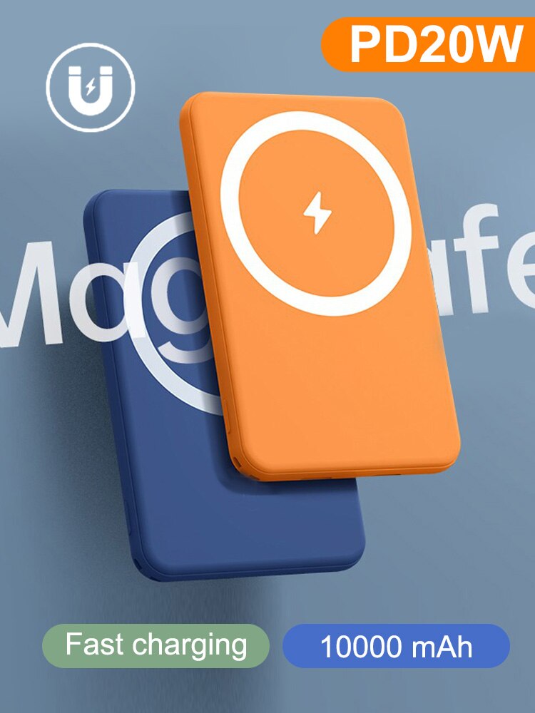 10000mAh Portable Magnetic Wireless Power Bank 15W Fast Charger For iPhone 12 13 Pro Max Mobile Phone External Battery