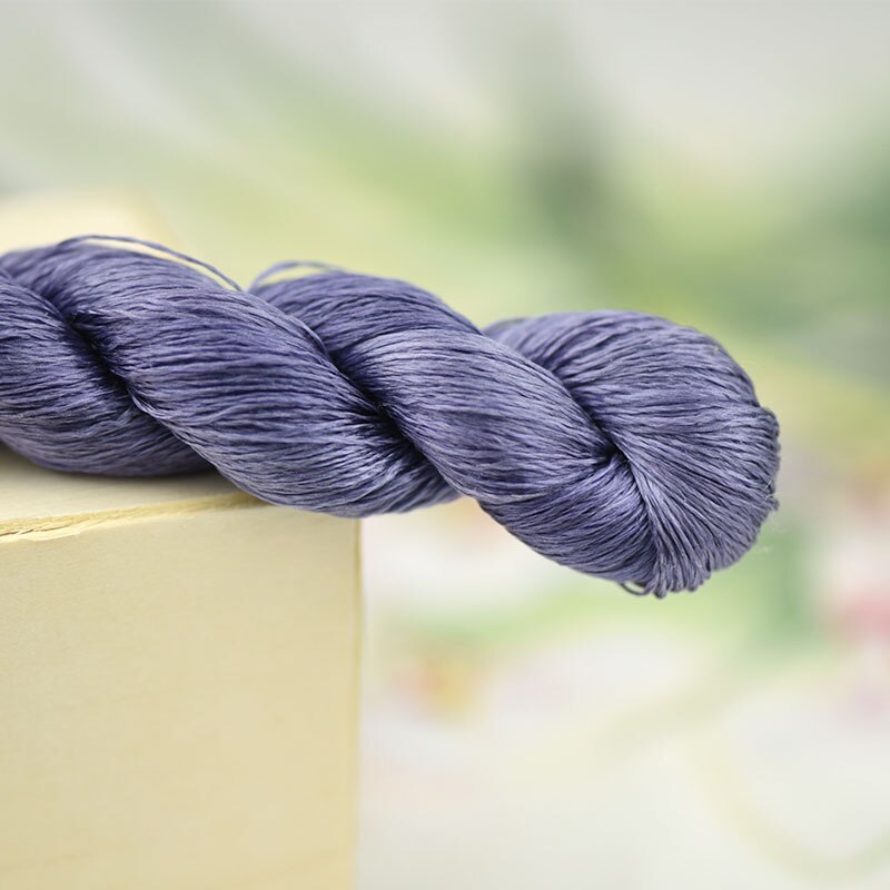 1pcs/400m silk embroidery thread / 100% silk thread /hand embroidery embroider cross stitch/Aubergine / 8 pure colors: 5