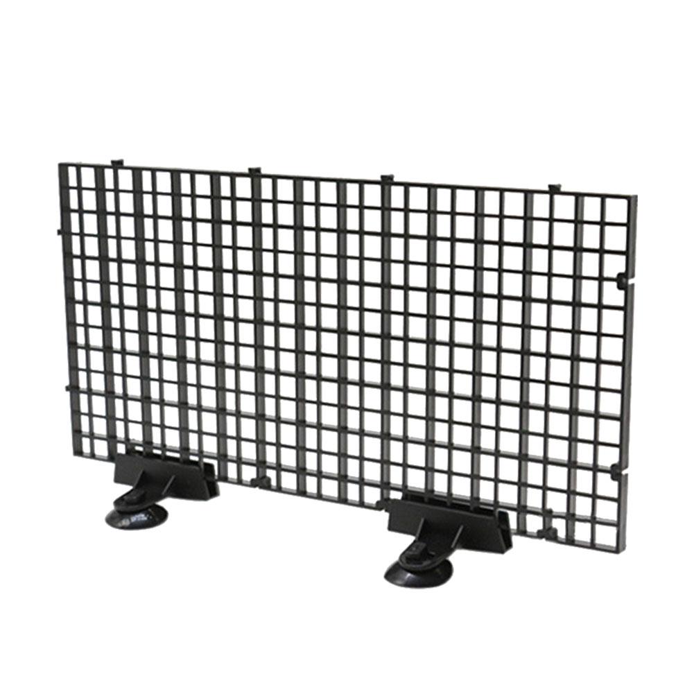 4 Pcs Aquarium Divider Tray Plastic Grid Aquarium Egg Crate Light Diffuser Fish Tank Divider With 8 Pcs Sucker Clip Cleaner