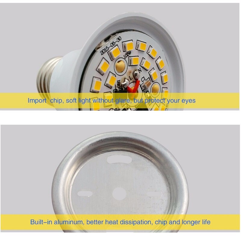 10 stk/parti  dc12v e27 led lamper kølige hvide downlights hjem globus indvendig belysning 3w 5w 7w 9w 12w 15w erstatningspærer camping