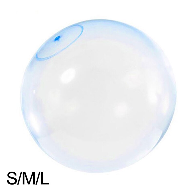 1Pcs Children Outdoor Soft Air Water Filled Bubble Ball Blow Up Balloon Fun Party Game Summer for Kids Inflatable Toy Ball: L Blue