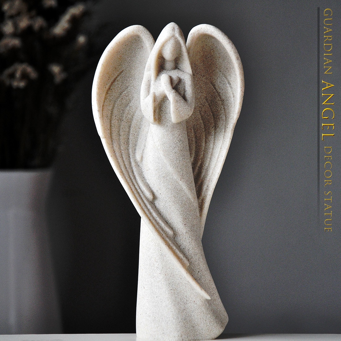 Europese Guardian Angel Sculptuur Decoratie Woonkamer Studie Creatieve Standbeeld Ambachten Retro Woonaccessoires Gebed Angel