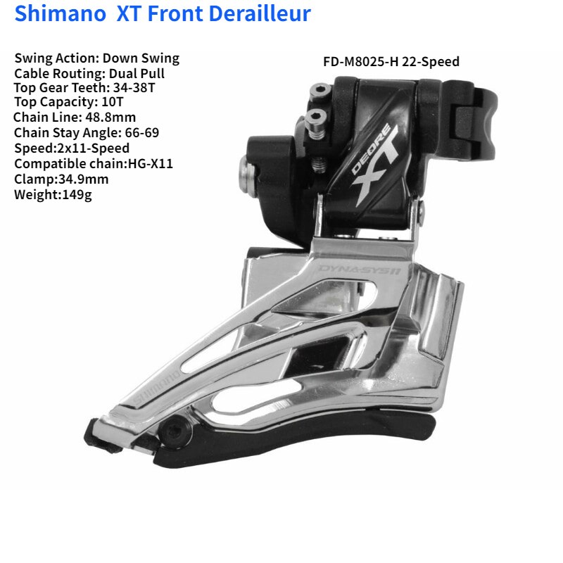 Shimano XT FD M8000-H M8025-H M8020-H M786 M781 M8025-D M8020-D M786-D M780 T780 3x10 2X11 3X11 2X10 M8025 desviador