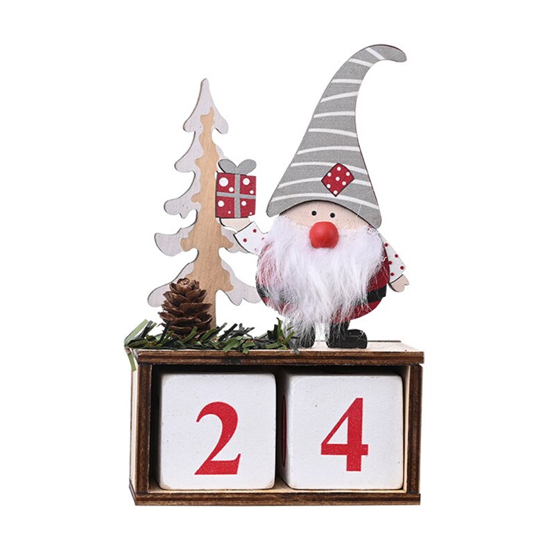 Funny Christmas Calendar Merry Christmas Decorations For Home Xmas Year Santa Claus Dolls Elf Decor Navidad: 02