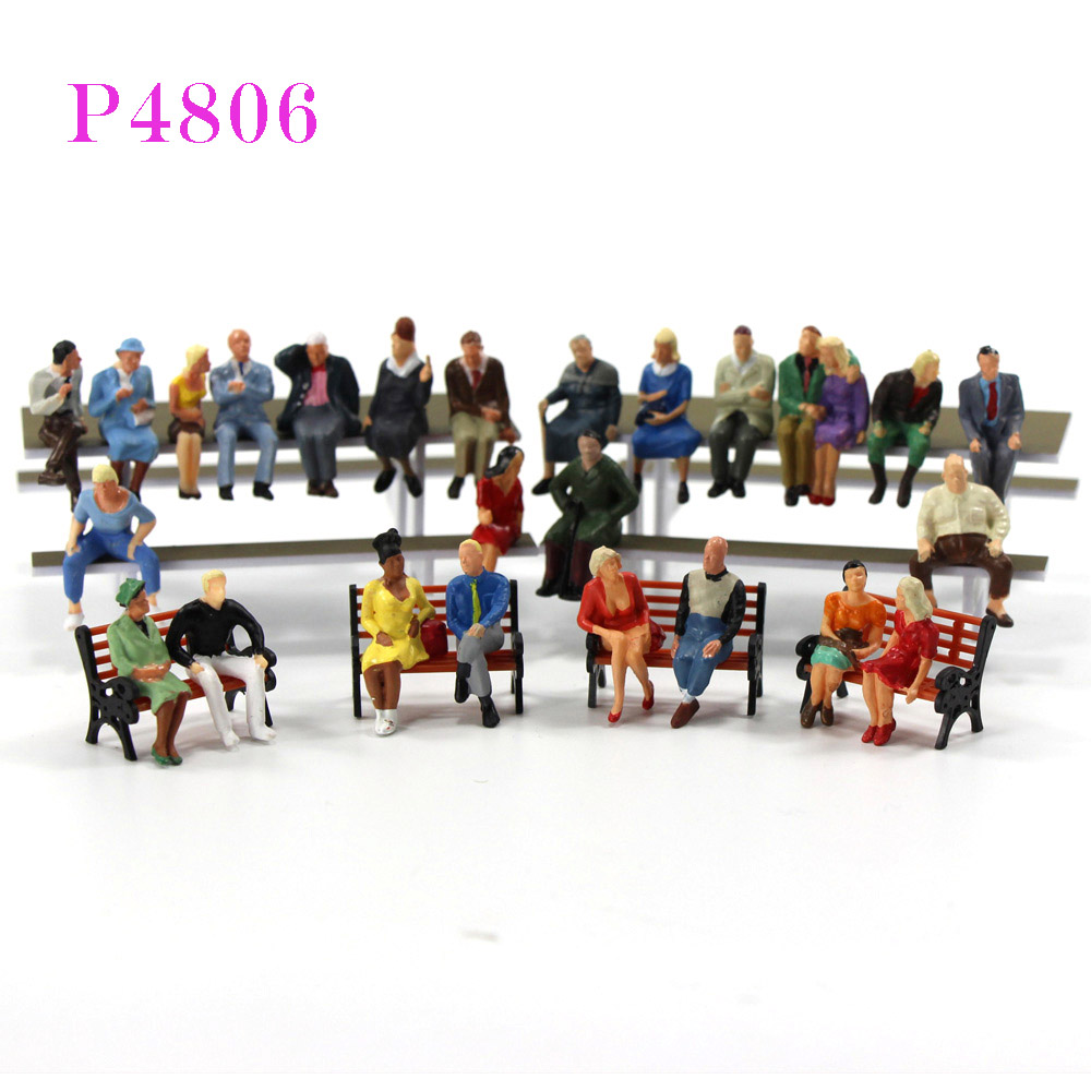 P48 Alle NEUE Sitzende Figuren O skala 1:48 Gemalt Menschen Modell Eisenbahn 1:48 skala modell figuren modell gebäude