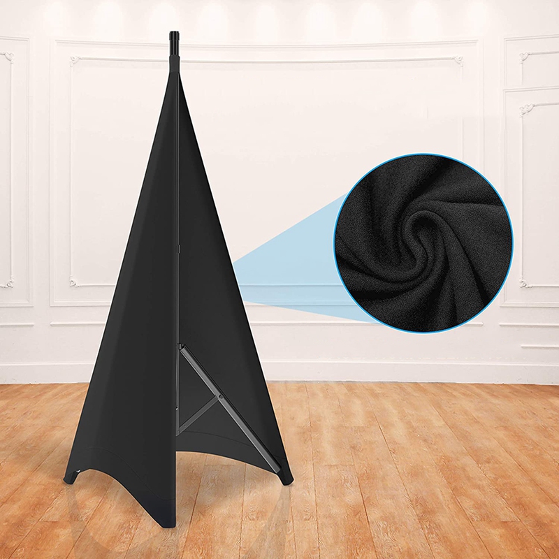 Universal dj light speaker stand nederdel stativ scrim cover med strækbart polyester materiale