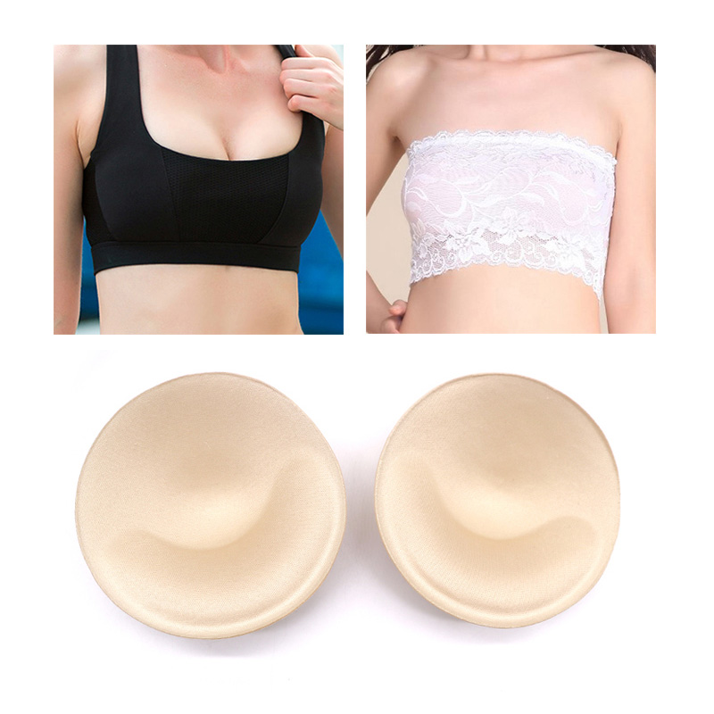 1 paar Schwamm Einsätze In Bh Gepolsterte für Badeanzug Brust Push-Up Füllen Büstenhalter Brust Patch Pads Frauen Dessous Zubehör