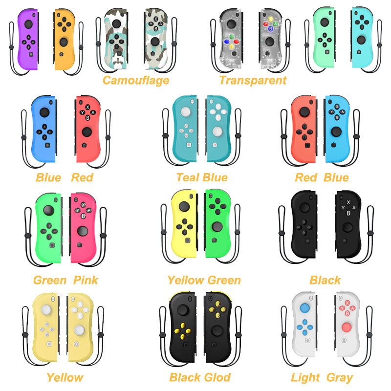 Bezprzewodowy przełącznik sterowanie Bluetooth dla przełącznika Nintendo L/R 2 sterowanie joystickami Gamepad na przełącznik konsoli Nintendo