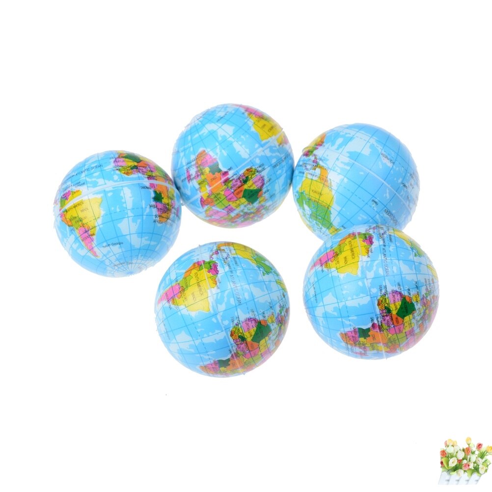 Relief World Map Foam Bal Atlas Globe Palm Bal Planeet Aarde 1pcs knijp oyuncak slime gadgets squeeze antistress Stress