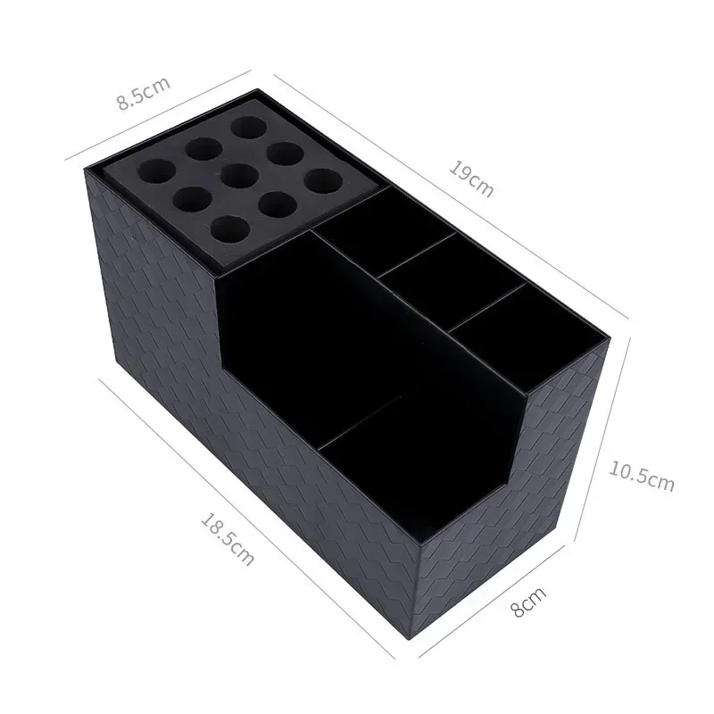 Czarno-białe pudełko robić przechowywania nożyczek fryzjerskich Grzebień Klipsy Stojak Fryzjerski Kosmetyczny schowek na narzędzia Akcesoria fryzjerskie: róża czerwony