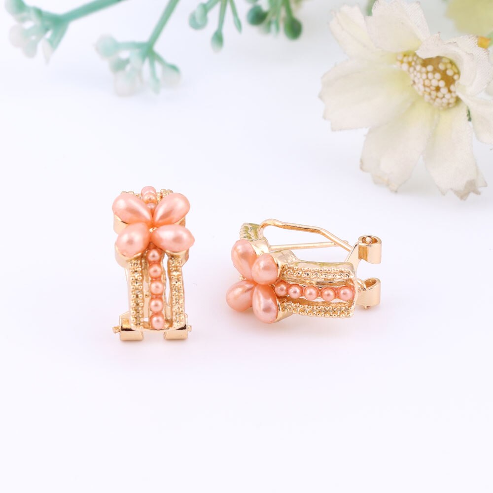 Vrouwen Goud Kleur Sieraden Sets Afrikaanse Kralen Verklaring Choker Ketting Oorbellen Armband Ring Bruiloft Accessorie