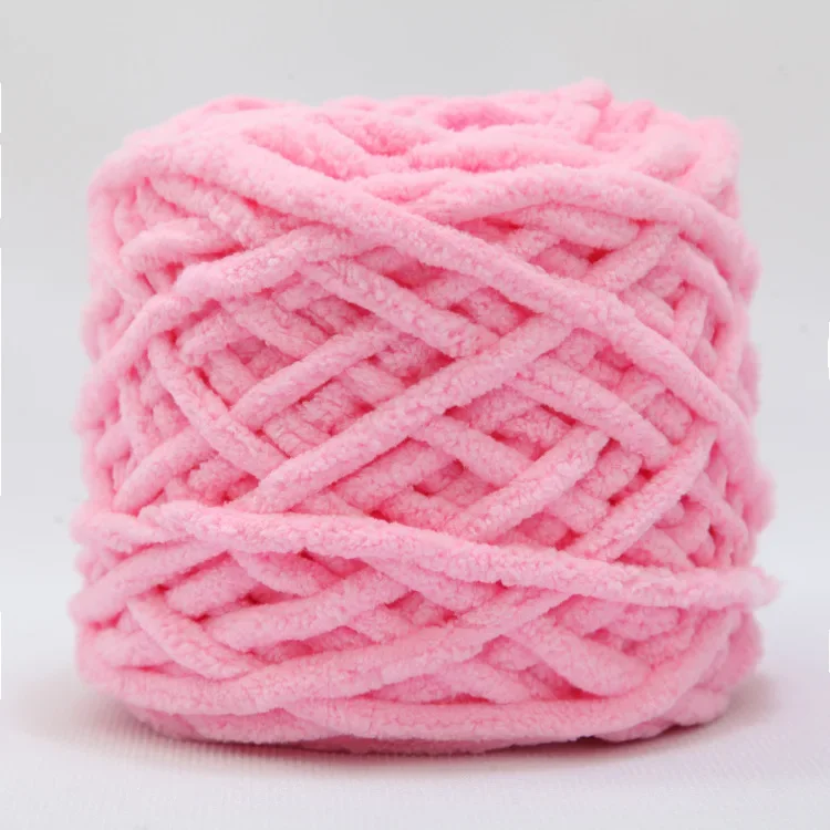 100g/bal Chenille Breigaren Zacht Ijs Strip Lijn Katoenen Garen DIY Wol Garen voor Hand Breien Sjaal dikke Wol
