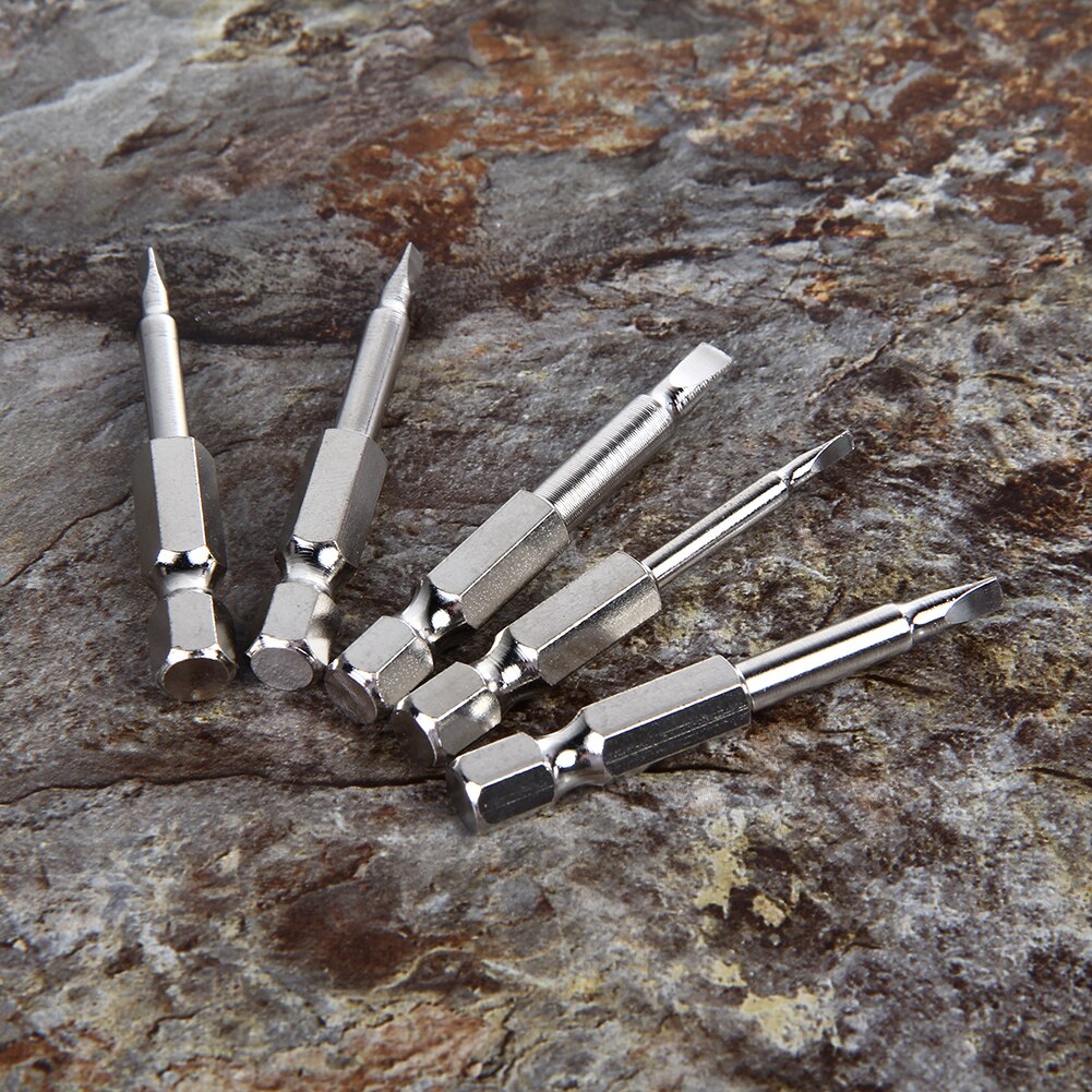 Brand 5Pcs/Set Magnetic Triangle Head Screwdriver Bits S2 Steel 1/4 Hex Shank 50mm Best Price