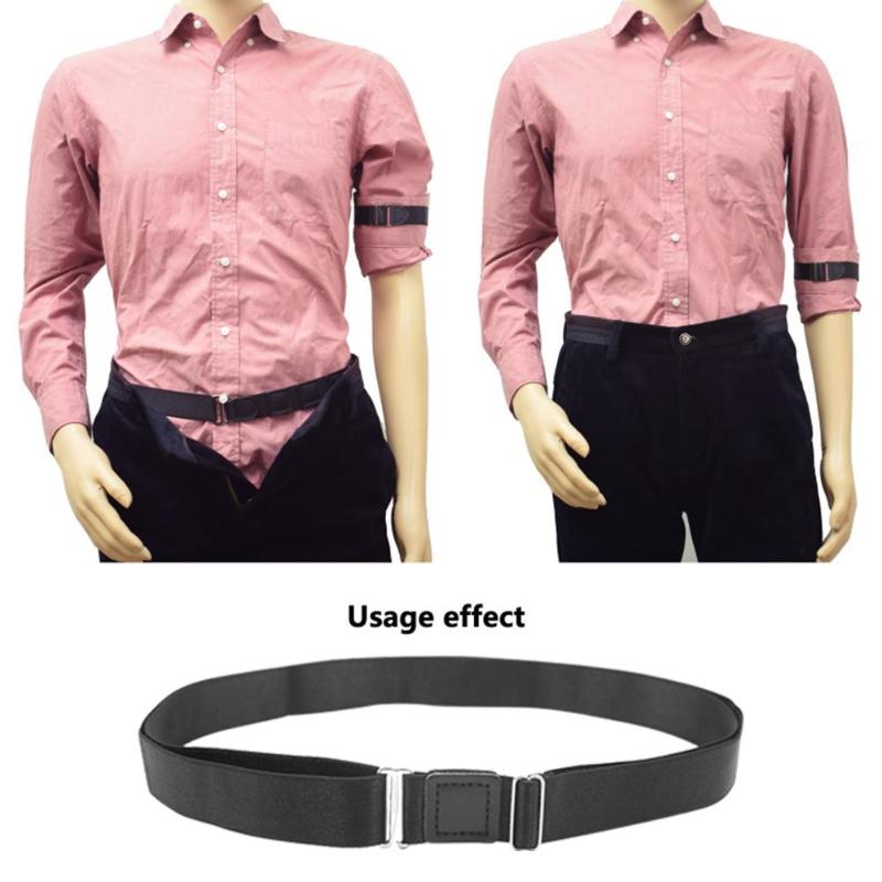 Unisex Shirt Verblijf Verstelbare Riem Antislip Rimpel-Proof Overhemd Houder Riem