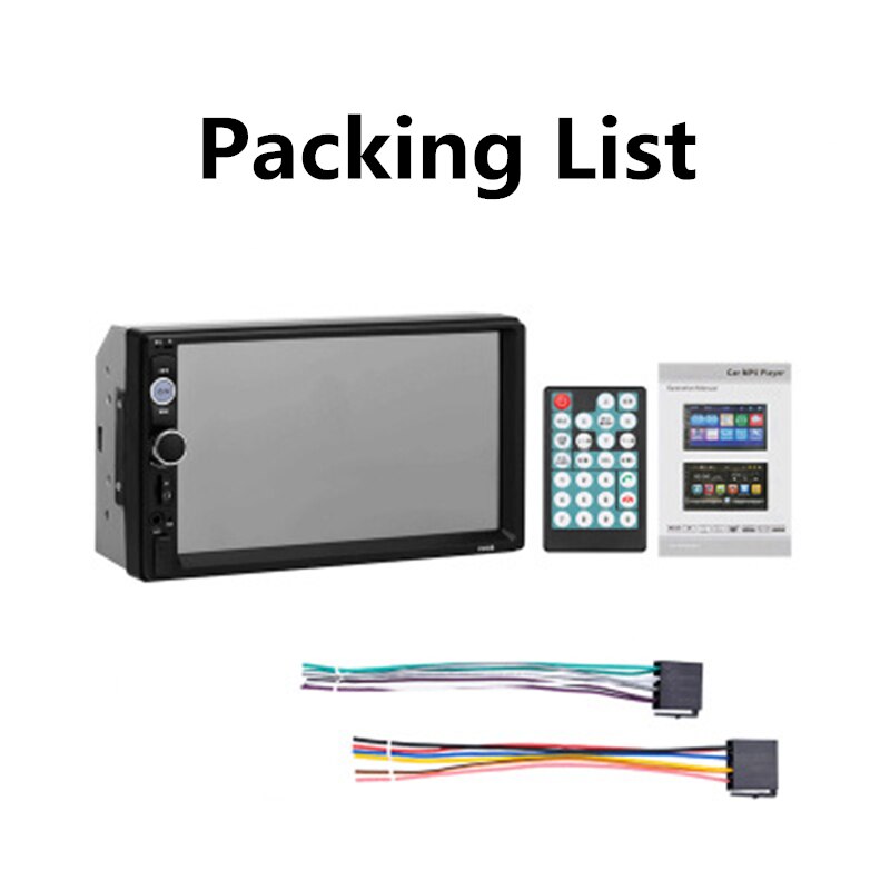 Radio con Gps para coche, reproductor Universal con android, 7 pulgadas, cabeza de navegación, cámara de visión trasera inversa