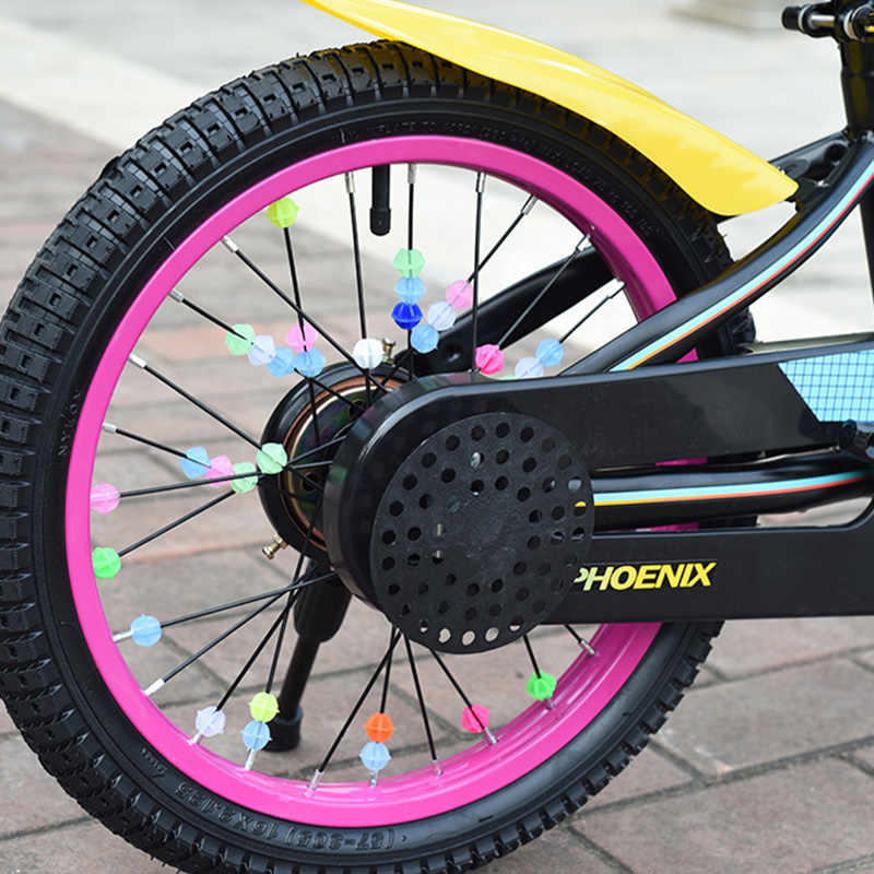 36 Uds. Clips de decoración coloridos para niños, cuentas de radios de rueda de bicicleta de plástico multicolor, para niños, accesorios para bicicletas