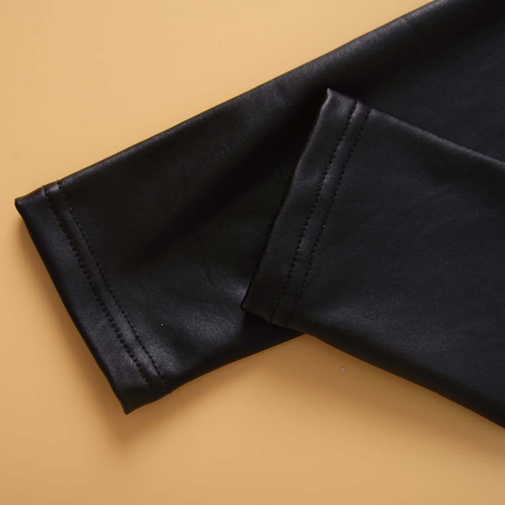 Baby Mädchen Gamaschen freundlicher Feste Gamaschen Bleistift Hosen freundlicher Warme Hosen Faux PU Leder Leggings Dünne Schlauch
