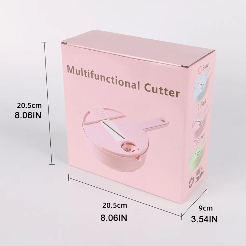 D08D Bowl Type Manual Slicer Vegetable Cutter Multi-Functional Round Manually Vegetable Cutter Practical Hand Operations Kitchen