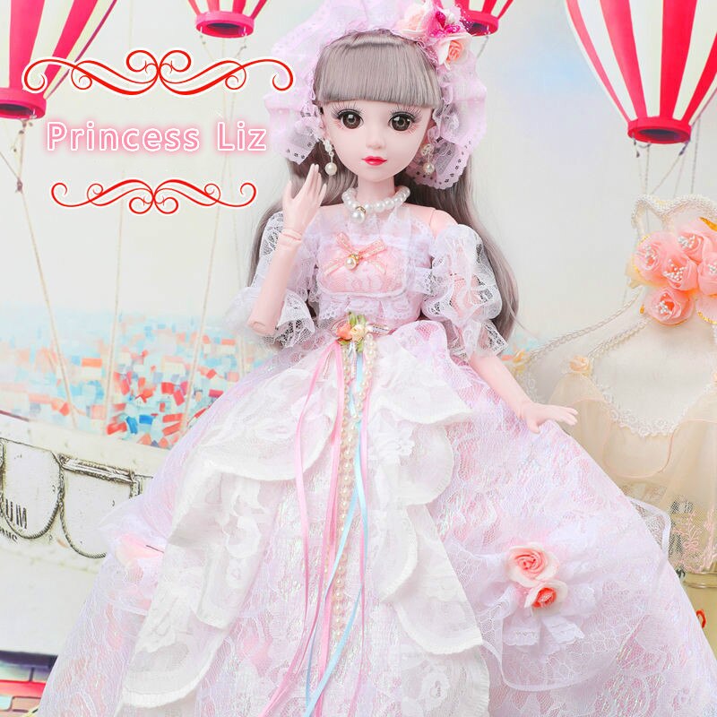 Moda lalka 60cm moda dziewczyna lalki duże oryginalne ręcznie 1/3 lalka pełny zestaw 18 łączona lalka dziewczyny zabawki dla dzieci dzieci prezent