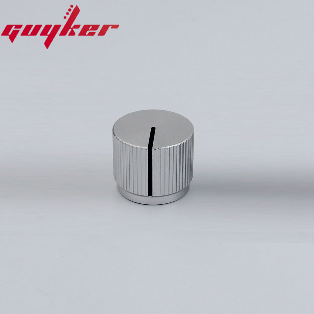 Bouton supérieur plat en aluminium pour basse électrique, 1 pièce, 16MM x 19MM x 6.0MM, disponible en cinq couleurs: WHITE